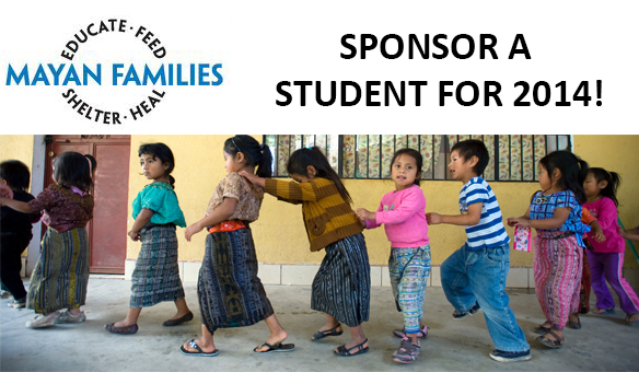 SPONSOR A STUDENT FOR 2014
