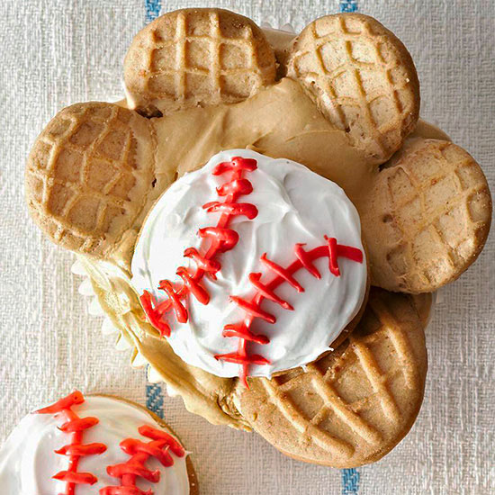 Baseball Glove Cupcake