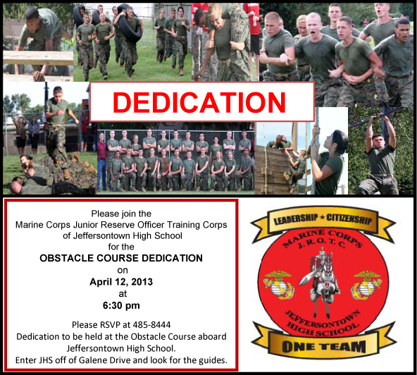 JHS JROTC Obstacle Course Dedication