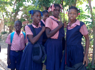 Children at Jacmel school