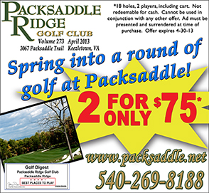 April 2013 Packsaddle Ridge Golf