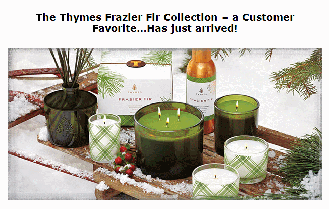 The Thymes Frazier Fir Collection has arrived!