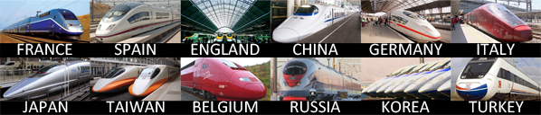 High speed rail is a reality all over the world!