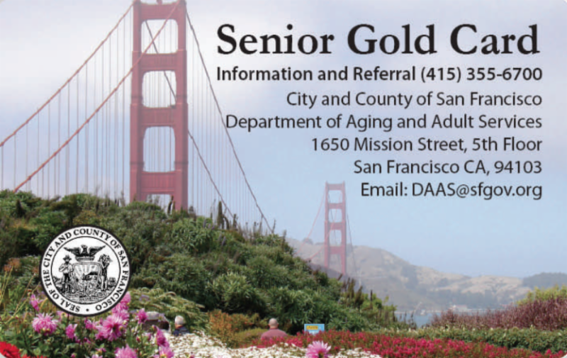San Francisco Senior Gold Card