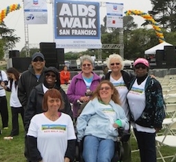volunteers at AIDS Walk 