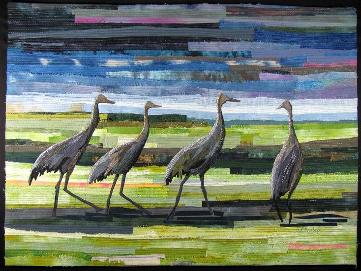 Walk of the Cranes quilt