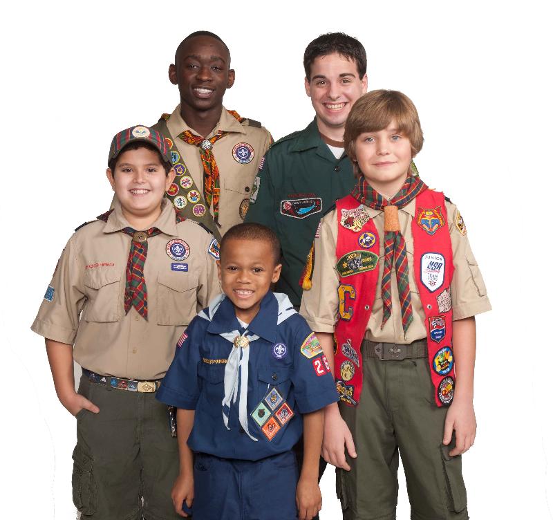 Group Shot of Boy Scouts