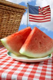 Flag and Watermelon
