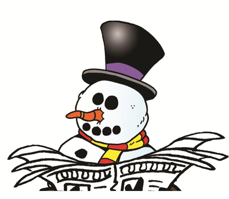 Snowman Newspaper