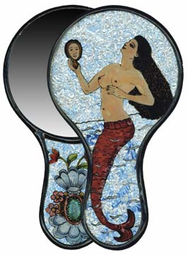 mermaid foil mirror