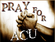 ACU praying hands