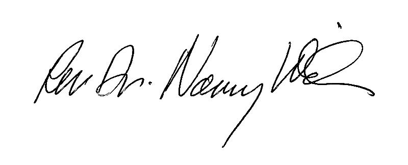 Rev. Dr. Nancy Wilson signature