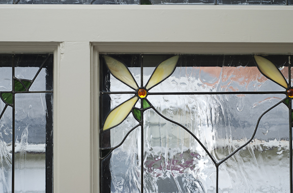 Kiva Flower Stained Glass Detail
