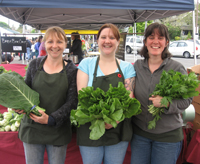 the ladies of deep roots with their greens