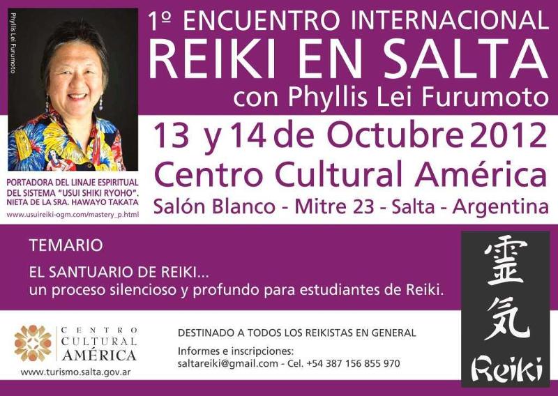 Flyer of events in Salta