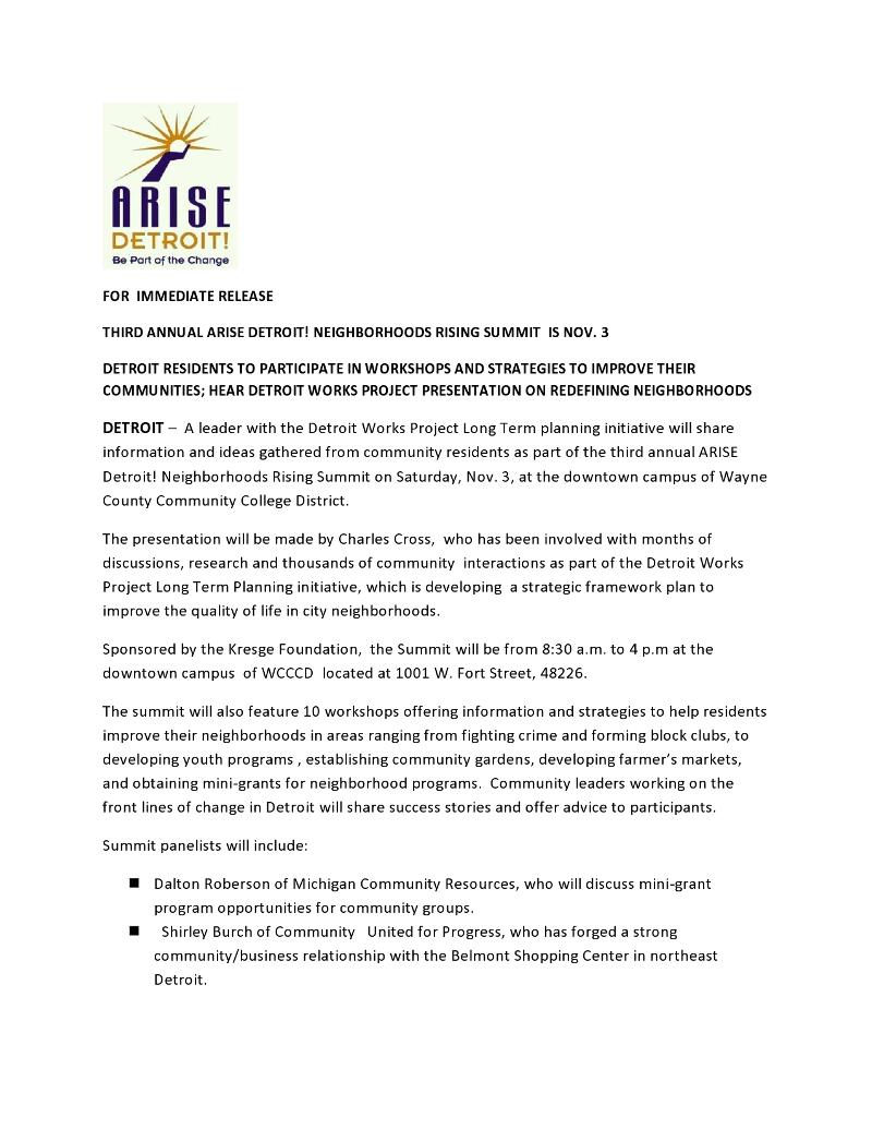 Summit press release page 1