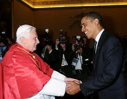 Obama Hand Shake With Pope