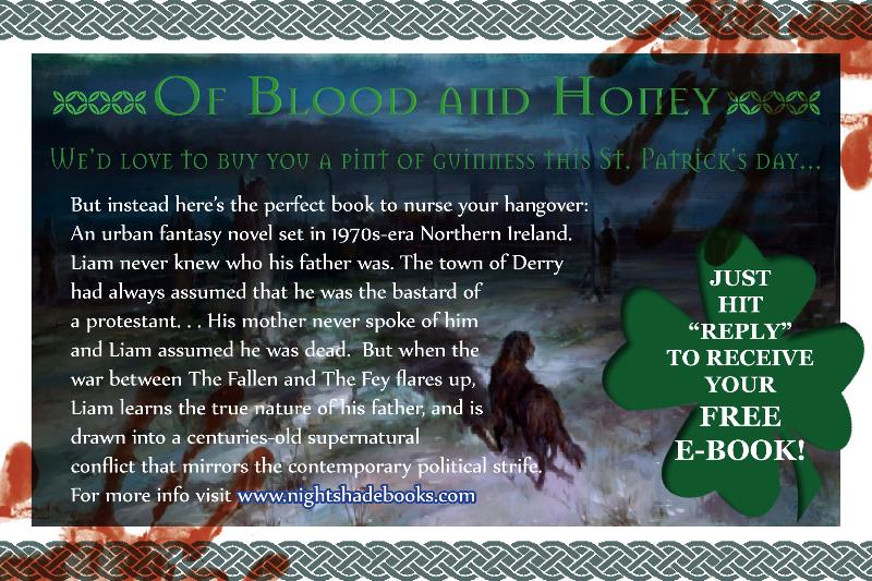 Blood and Honey ebook give away