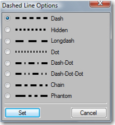 FrameMaker Dashed Line Options