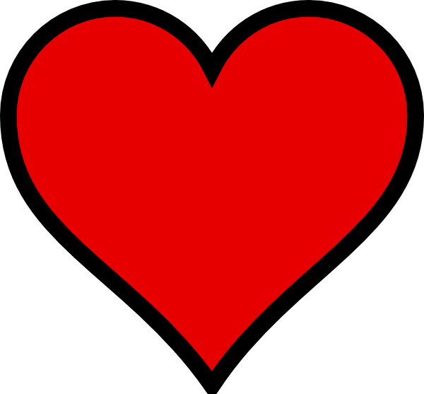 heart with black outline