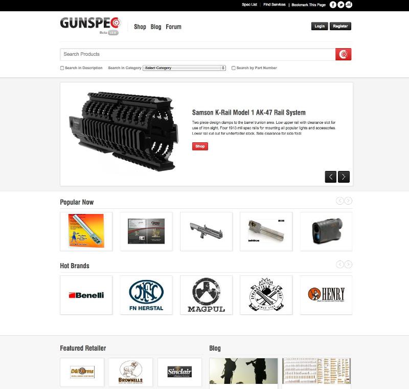GunSpec Homepage