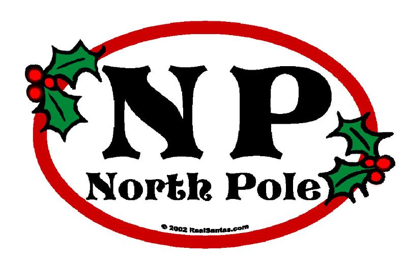 North Pole Sticker