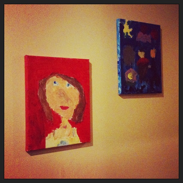 Kids camp art work by Jessica and Gabriel! Pop by Beans on Lonsdale in #no