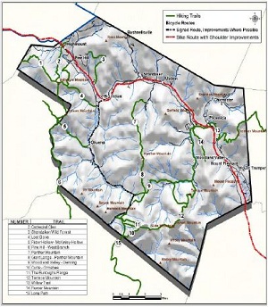 Town of Shandaken Trails Map