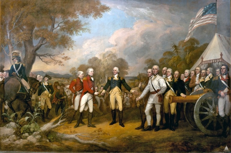Surrender of General Burgoyne by John Trumbull,