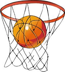 basketball going through hoop