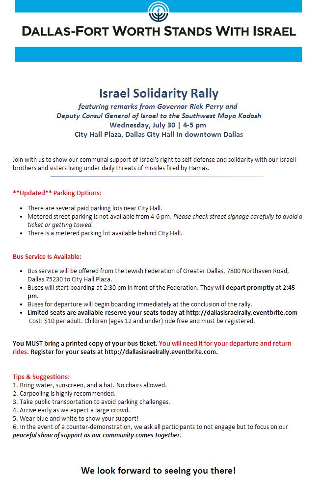 Updated Rally flyer