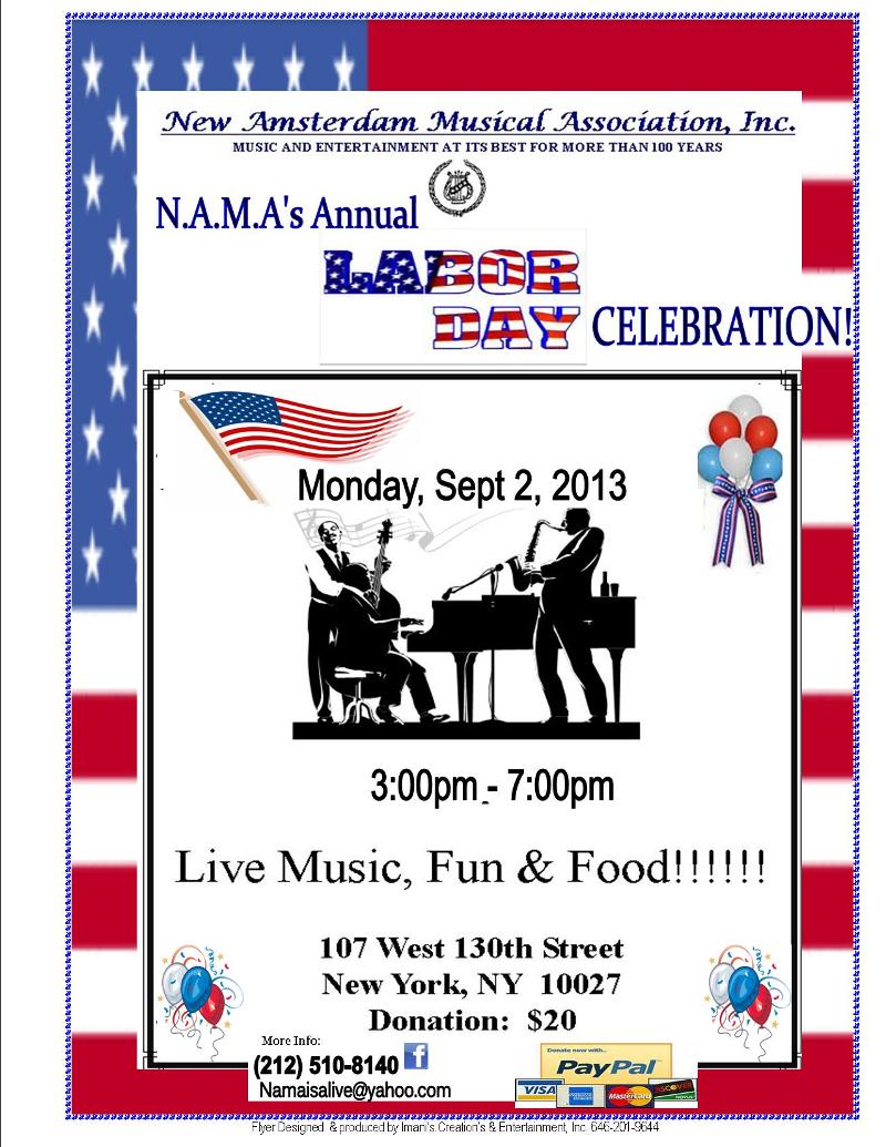 FLYER- NAMA- LABOR DAY EVENT-2013