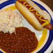 Hot Dog and Beans