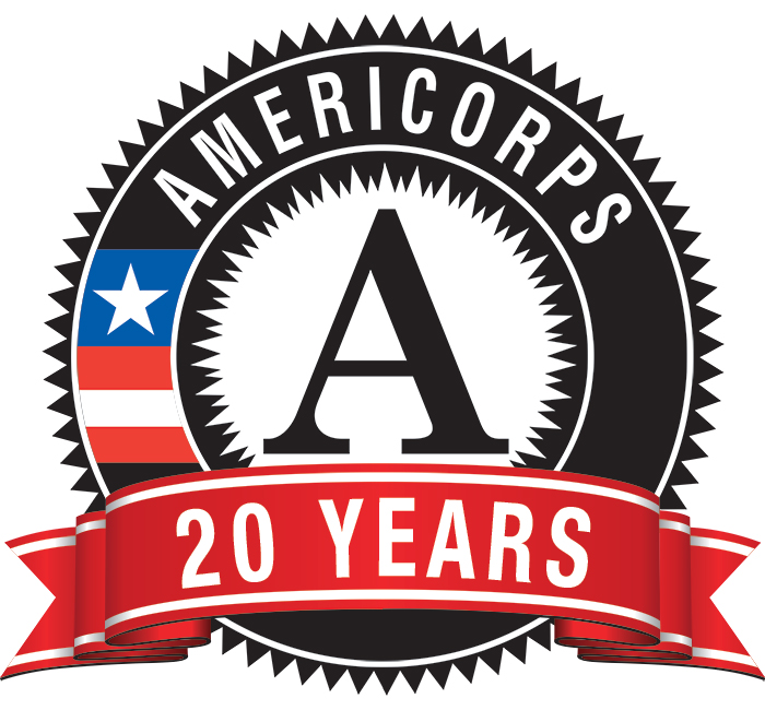 AmeriCorps 20th Anniversary Logo