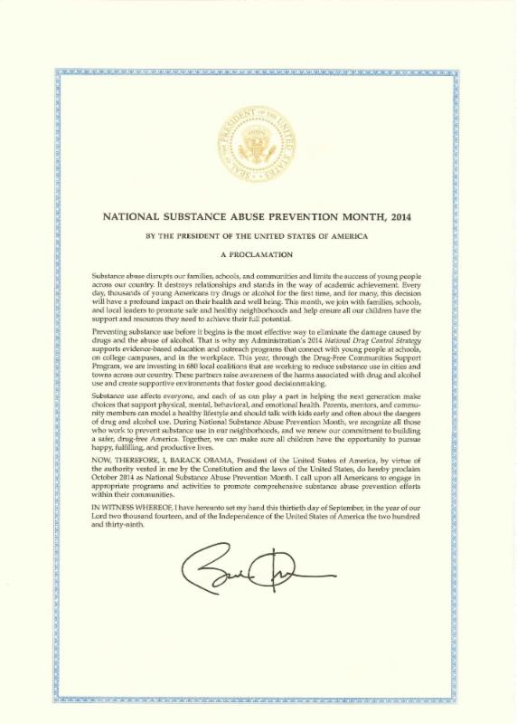 Presidential Proclamation