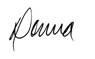 Donna Butts' signature