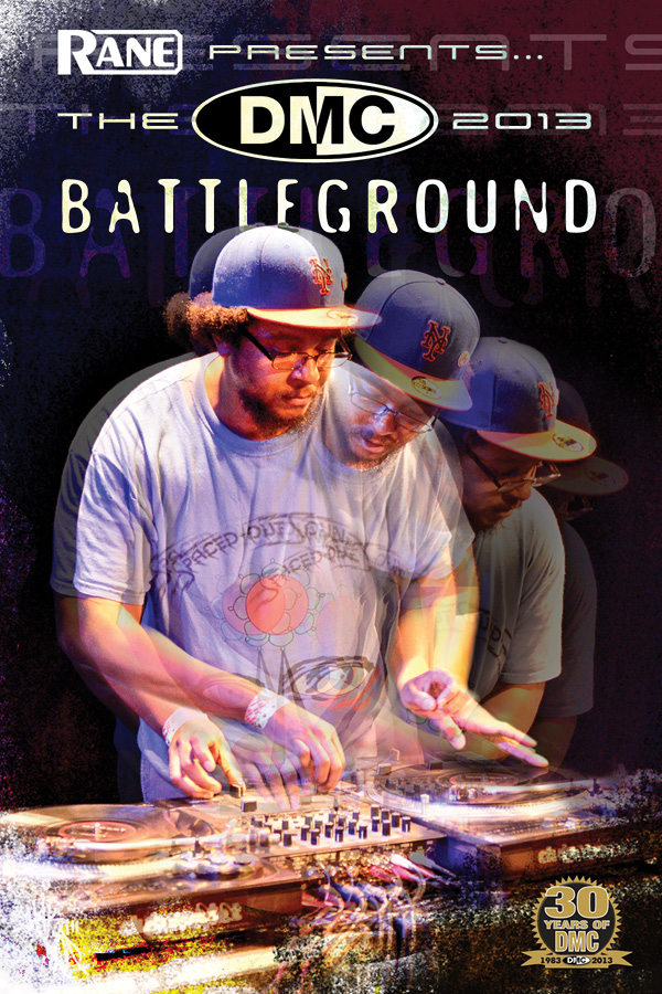 2013 DMC American Battleground Tour Flyer by Haks-180 Photo of DJ Precision by Ignacio Soltero