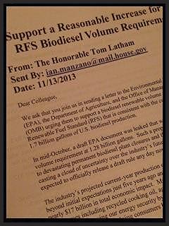 House RFS Letter 2014