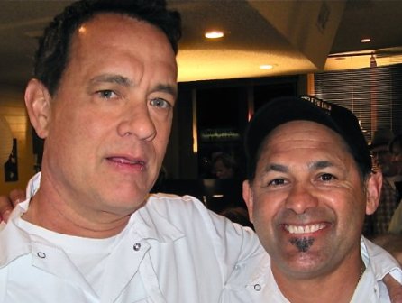 Ric Salinas with Tom Hanks