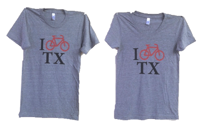 I Bike TX t-shirt