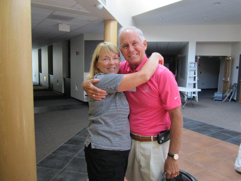 Lee Sherwood McDermott '64 and her old friend Richard Patterson