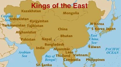 Asia map - kings east