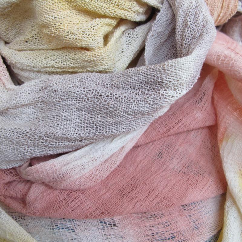 Chiaki O'Brien Bengala dyed scarves